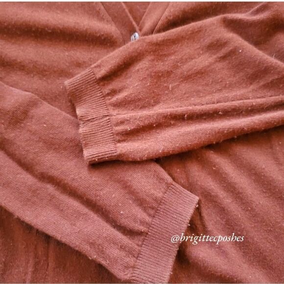 Made in Italy Benetton Brown Cardigan Size Large - Picture 5 of 7